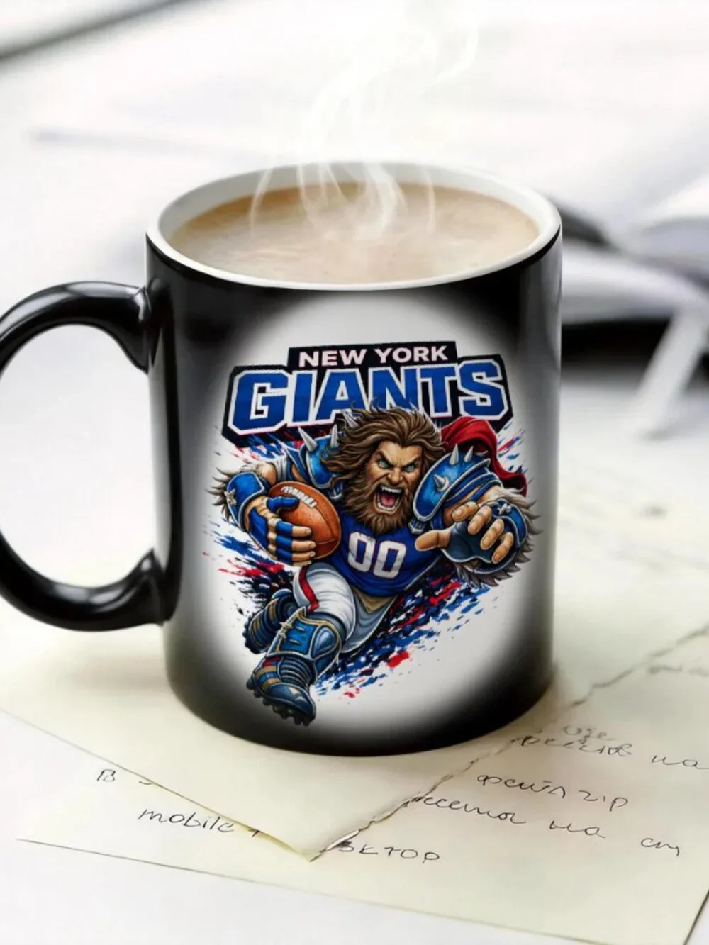 New York Giants Matte Heat Changing Mug NFL Fan Cup 11oz